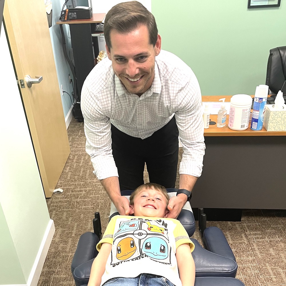 Dr. Brett, pediatric chiropractor treatment